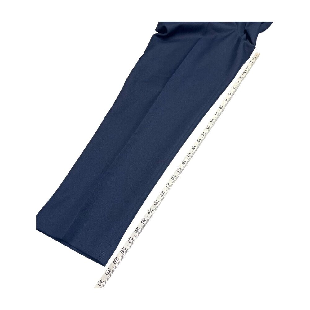Alfred Dunner Wide Leg Pants Women's 12 Navy 100% Polyester Classic High-Rise - Picture 5 of 6